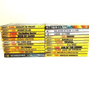 E G Tubb 22 Vintage Dumarest of Terra Sci-Fi Paperback Novels Lot DAW READ!